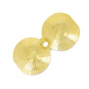 Knot Covers 10mm fine Gold plated  x4