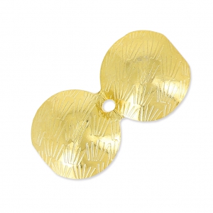 Knot Covers 10mm fine Gold plated x4