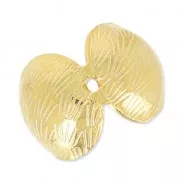 Knot Covers 10mm fine Gold plated x4