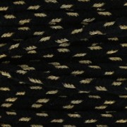 Shay Metal Velvet Braid Made in Italy 4 mm Black/Golden x1m