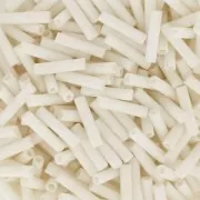 Slender bugles Miyuki 1.3x6 mm BGLS-2021 - Opaque Cream Matt x10g