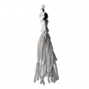 Silver Chain tassel 45mm x1