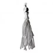Silver Chain tassel 45mm x1