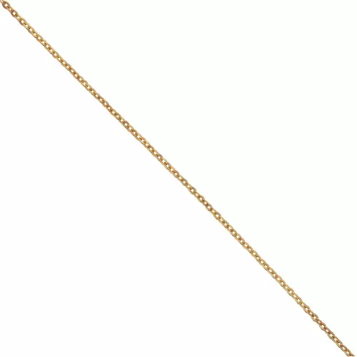 Mesh convict flat chain 1,2x1,7mm 925 Sterling Silver fine gold plated x 1m