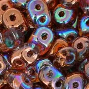 SuperDuo 2.5x5mm Crystal Copper Rainbow x10g