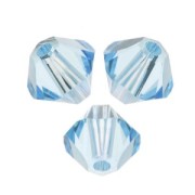 PureCrystal 5328 Crystal Bicones 3mm Aquamarine x50|raw }}