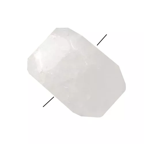 Irregular nugget bead drilled 12-25 mm Cristal rock x1