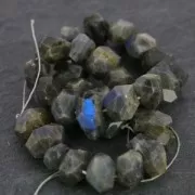 Irregular nugget bead drilled 12-25 mm Labradorite x1