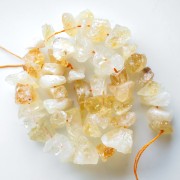Irregular nugget bead drilled 12-25 mm Citrine  x1