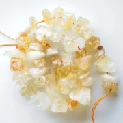 Irregular nugget bead drilled 12-25 mm Citrine  x1
