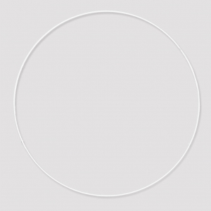 Nude metal circle for Dreamcatcher,  Suspension and Lamps  28cm white