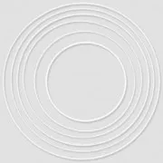 Nude metal circle for Dreamcatcher,  Suspension and Lamps 10cm Blanc