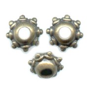bronze spacer beads 10x6mm x5