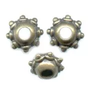 bronze spacer beads 10x6mm x5