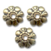 bead cap 9mm bronze tone x8|raw }}