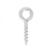 Flat screw eyes 4 mm stainless steel  x20