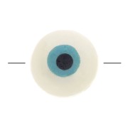 Eye bead - Evil eye - MOP 10mm Natural - Turquoise x1|raw }}
