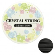 Elastic thread 0.8 mm black x 10 m