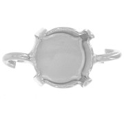 Spacer 2 loops for cabochon PureCrystal 1028/1088 8 mm Rhodié x1|raw }}