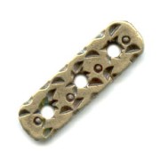 3 strands spacer 19x6mm bronze tone x5|raw }}