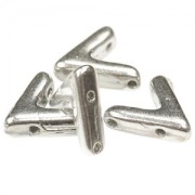 Glasbead V shaped 3 holes AVA® Bead 10x4 mm Labrador x10|raw }}