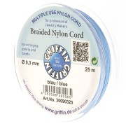 Griffin European Braided Nylon Thread 0.3 to 0.5mm Blue x25m|raw }}