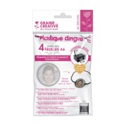 SHRINKING PLASTIC for Inkjet printer 148x105 mm Blanc x4