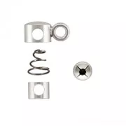 Adjustable chain finding set Silver tone 925 x1