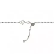Adjustable chain finding set Silver tone 925 x1