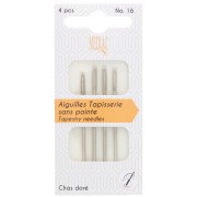 Tapestry needle  with golden eye round tip  Mediac n°16  x4|raw }}