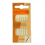 Tapestry needle with golden eye round tip Mediac n°18 x6