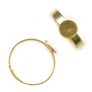 Ring base with 7mm fine gold plated x1|raw }}