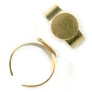 Ring base with 12mm fine gold plated x1
