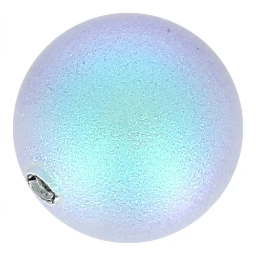 PureCrystal Half-drilled Pearl 5818 8mm Iridescent Light Blue Pearl