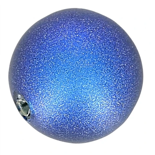 PureCrystal Half-drilled Pearl 5818 8mm Iridescent Dark Blue Pearl