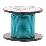 Copper wire 0.50 mm - Blue x25m