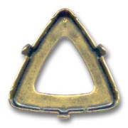 Cabochon setting PureCrystal 4727 triangle-shaped 23mm bronze tone|raw }}
