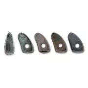 Glass beads Prong Beads 1 hole 3x6 mm Bronze Oxidized x5g