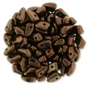 Glass beads Prong Beads 1 hole 3x6 mm Dark Bronze x5g