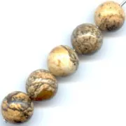 Jasper - Beads Picture Jasper 10mm x5 Beads Picture Jasper 10mm x5