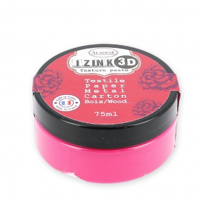 Fabric dye Aladine pasta 3D Izink  Geranium x75ml