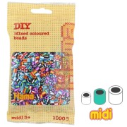 Assortment of Hama Multi beads striped (n°90)  x1000|raw }}