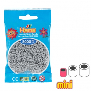 Hama Mini Multi beads light grey (n°70) x2000