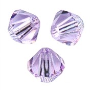 Purple - PureCrystal 5328 Crystal Bicones 3mm Violet x50 PureCrystal 5328 Crystal Bicones 3mm Violet x50