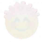 Crystal Fabric PureCrystal 611580 Hotfix Badge 40 mm Smiley Crown