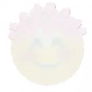 Crystal Fabric PureCrystal 611580 Hotfix Badge 40 mm Smiley Crown