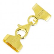 Sterling Silver lobster claw clasp Terminator Miyuki 10/0 5 rows gold tone plated|raw }}