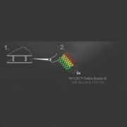 Sterling Silver lobster claw clasp Terminator Miyuki 10/0 5 rows gold tone plated