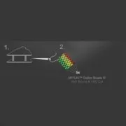 Sterling Silver lobster claw clasp Terminator Miyuki 10/0 5 rows gold tone plated