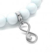 Slip bead with pendant holder 925 silver gold tone plated x1